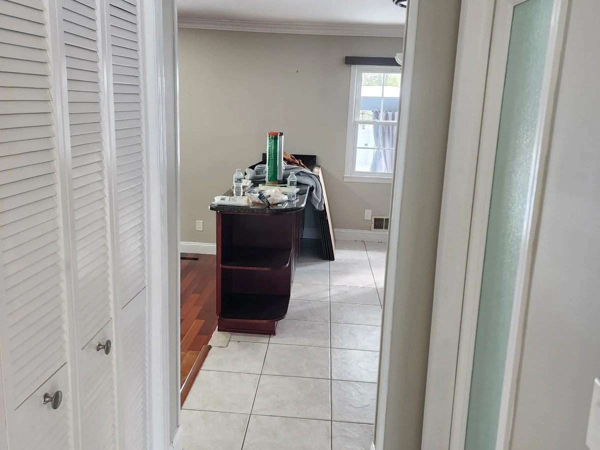 Hallway / Entry before renovation