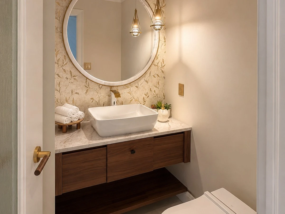 Powder Room after renovation